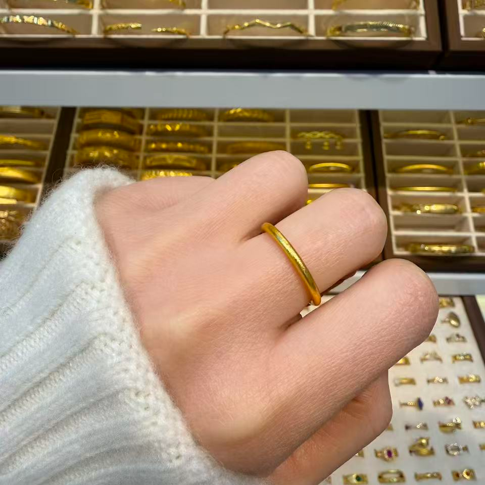 钛钢戒指 素圈戒指