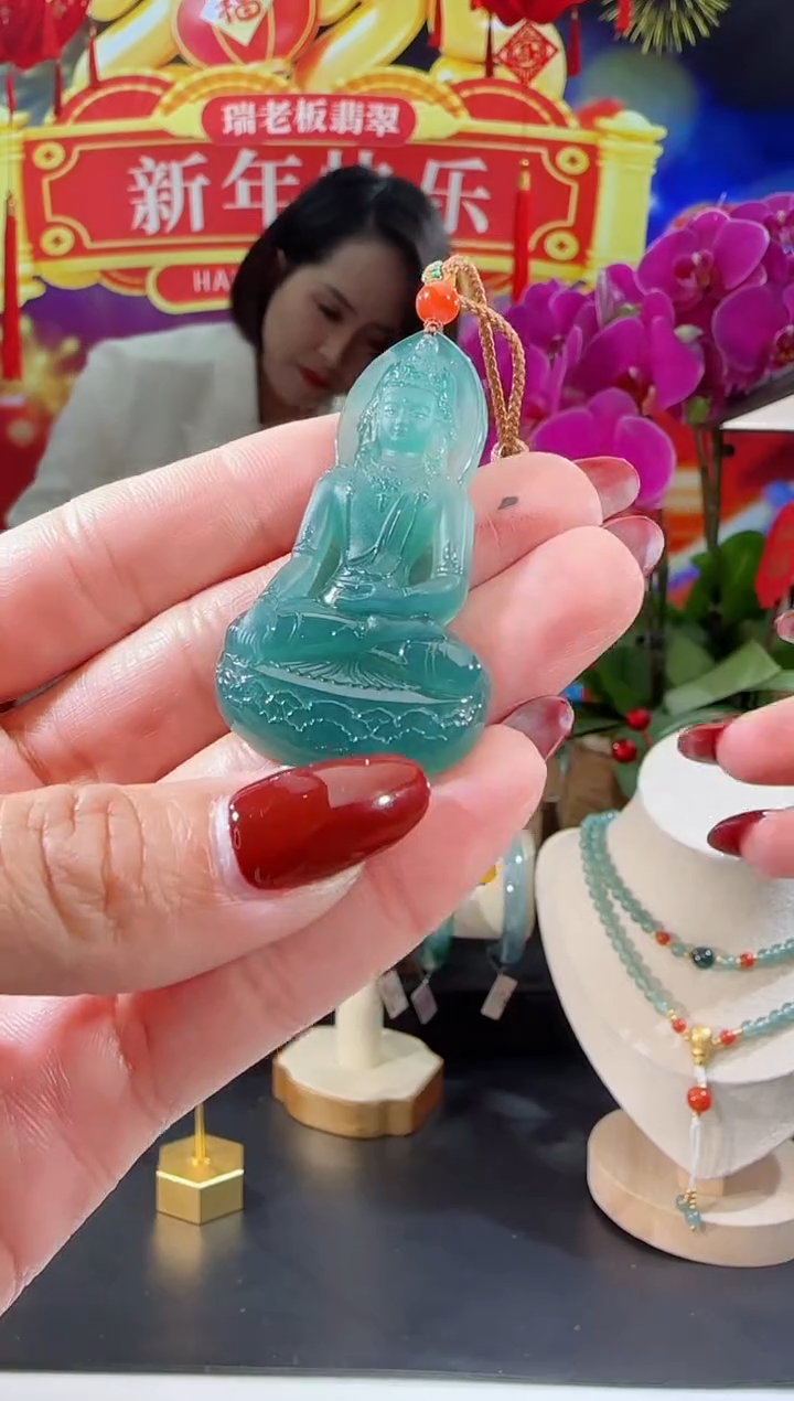 【闪购商品】翡翠吊坠(不含链)未镶嵌观音