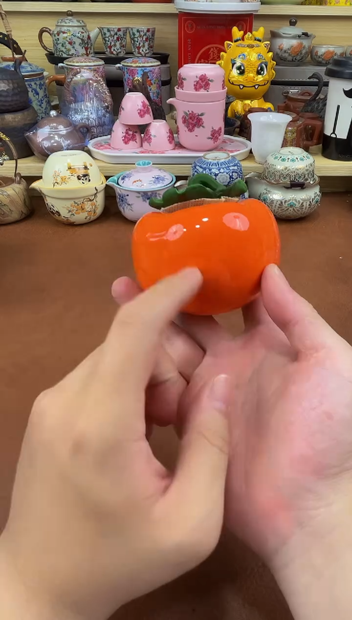 陶瓷茶具摆件旅行套组