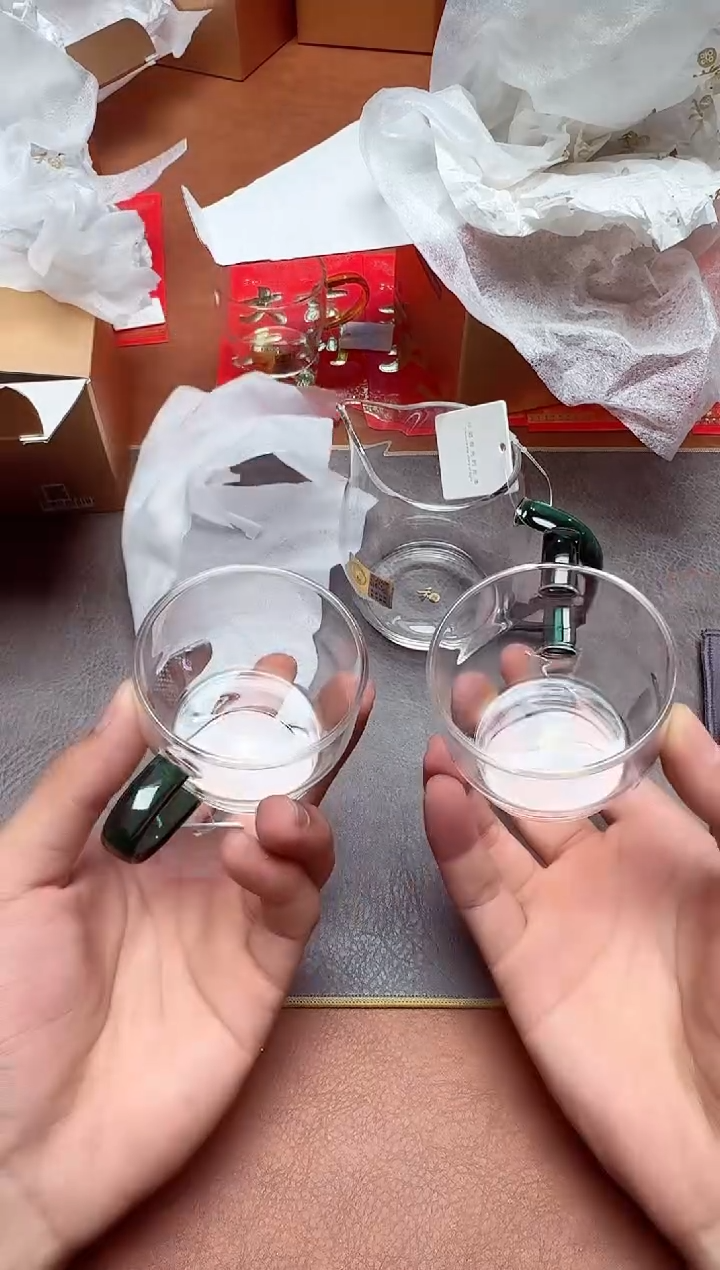 【闪购商品】禾器#澄然茶海墨绿+清尚对杯墨绿