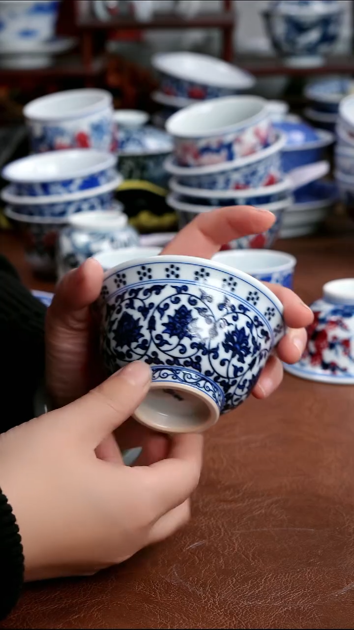 景德镇高端茶器墨奈手绘茶器cc左右