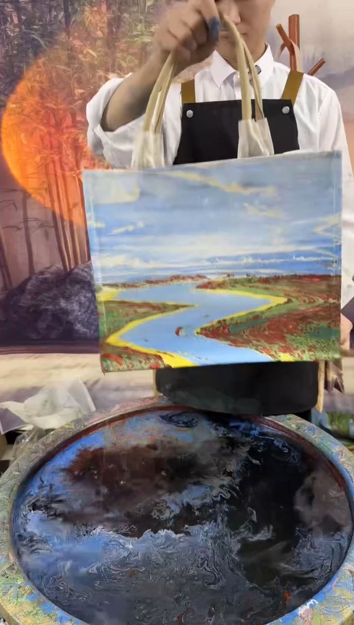 蓝天花海现场制作157