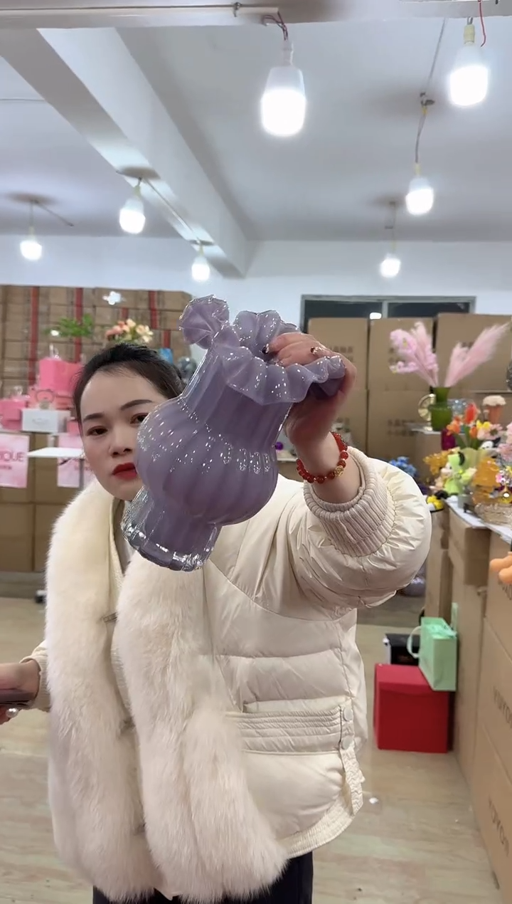 【闪购商品】无铅玻璃甄选花器-c-早27