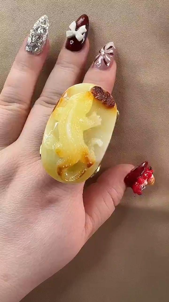 【闪购商品】琥珀戒指未镶嵌戒指