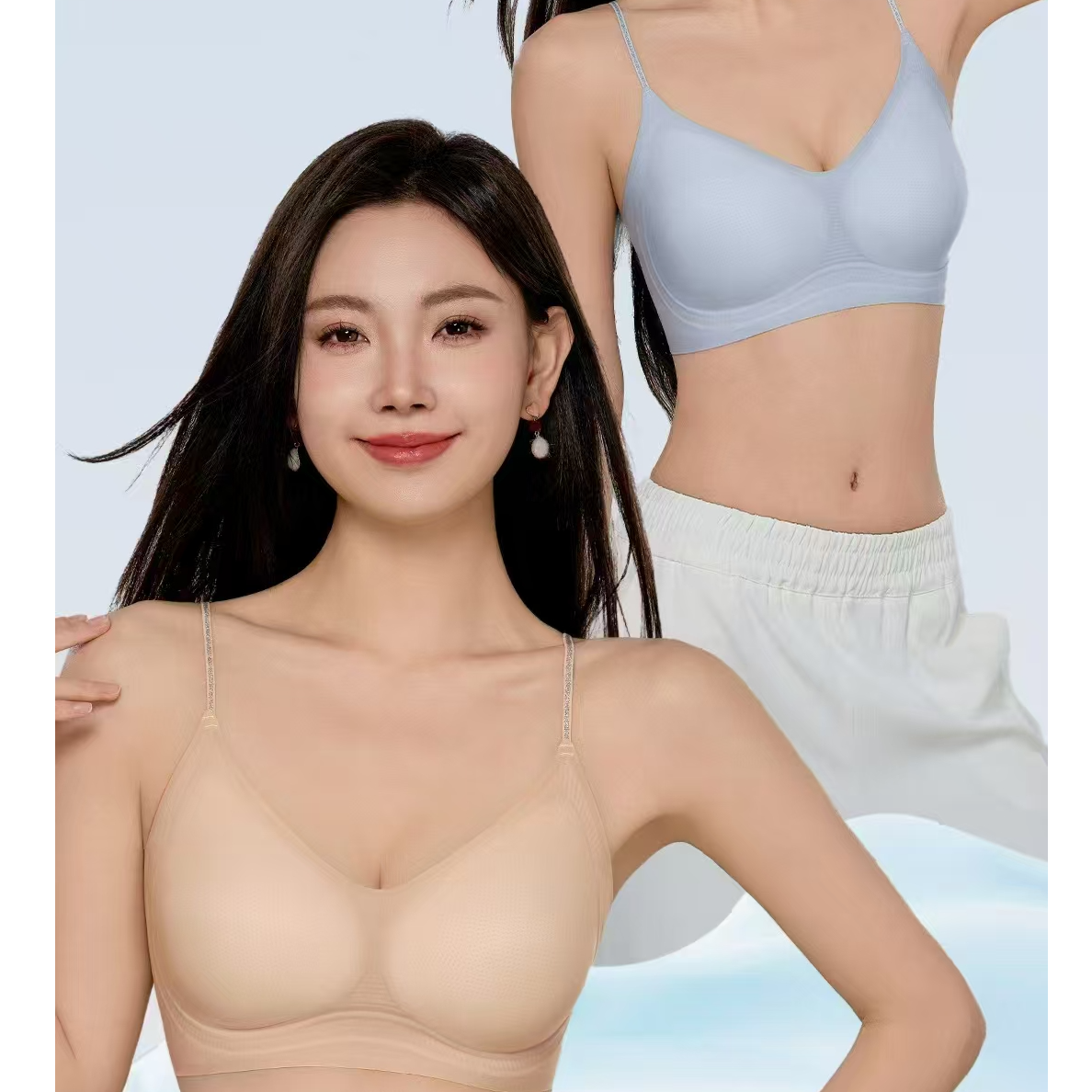 【555】22-322/126-8  新款超薄凉感细肩带吊带背心美背