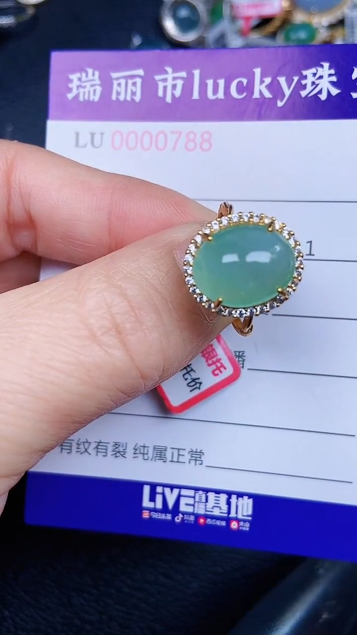 颈饰银S925镶嵌翡翠0788