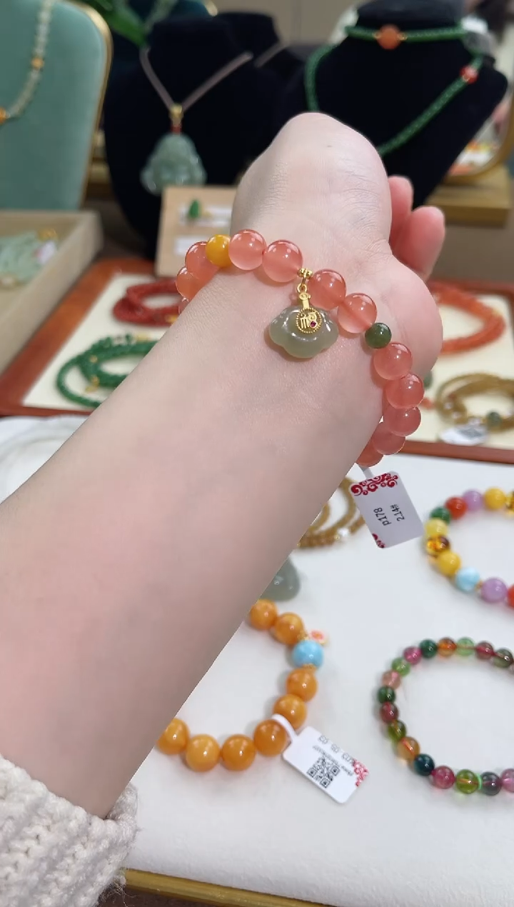 【闪购商品】南红玛瑙手链未镶嵌cs