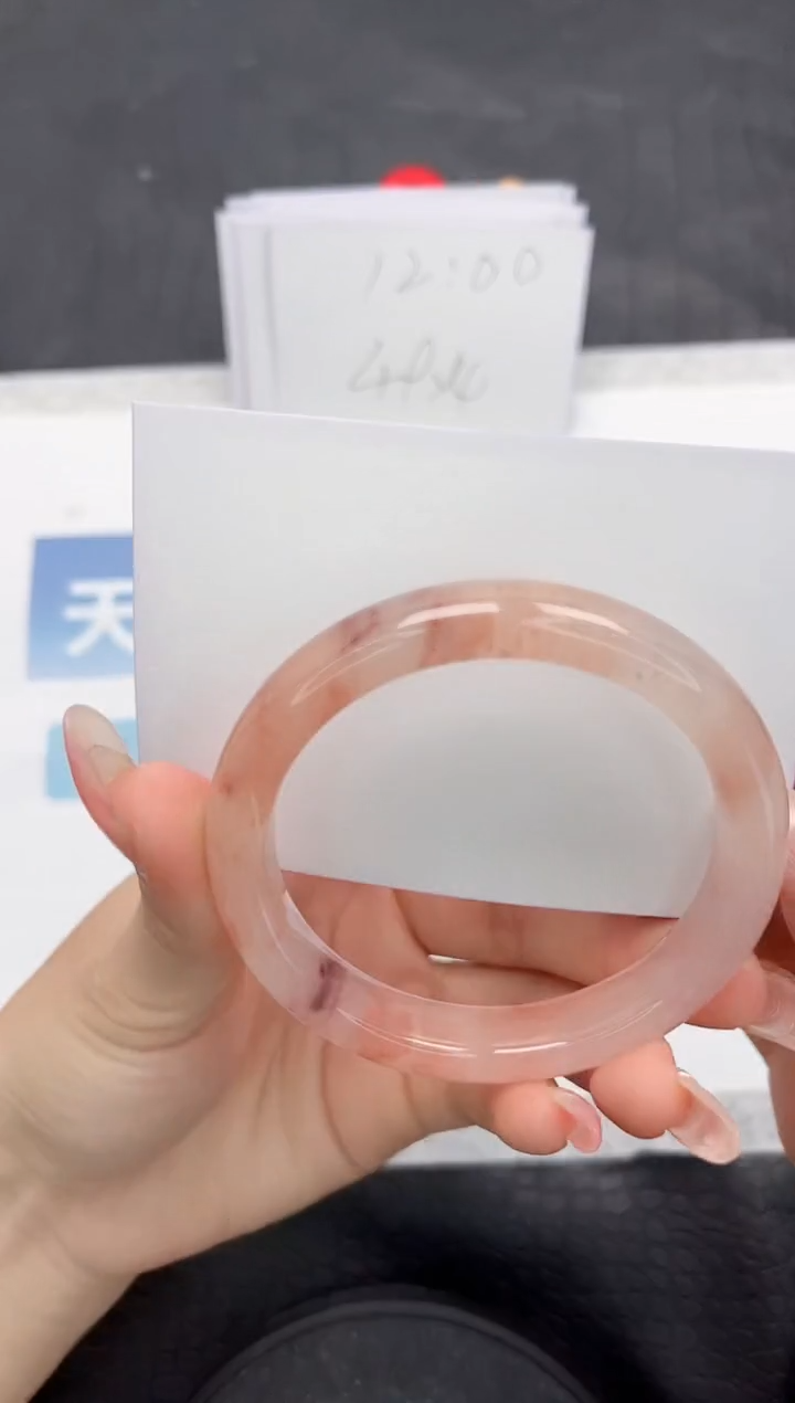 【闪购商品】石英质玉手镯未镶嵌L366-56.2