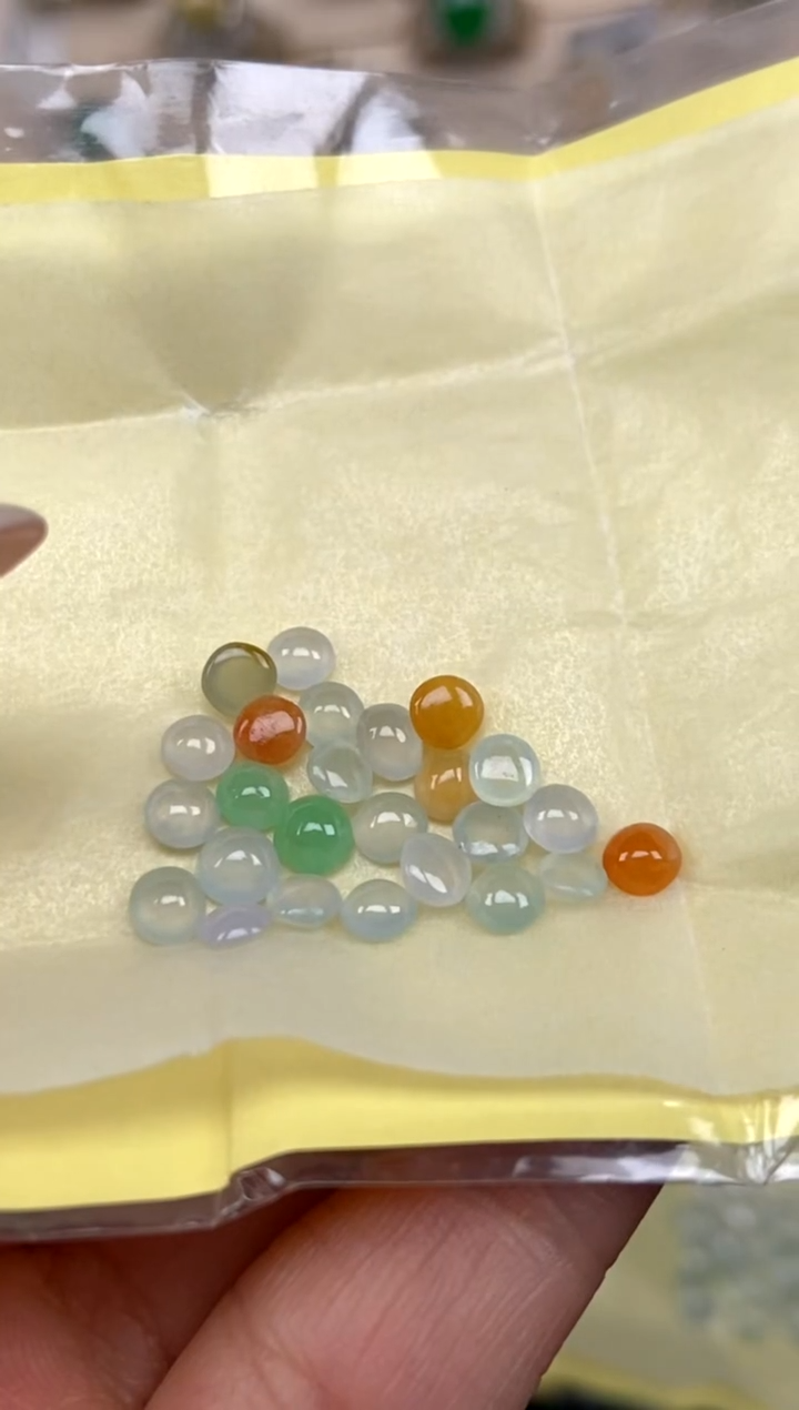 未镶嵌定制翡翠7天然缅甸A货翡翠蛋面