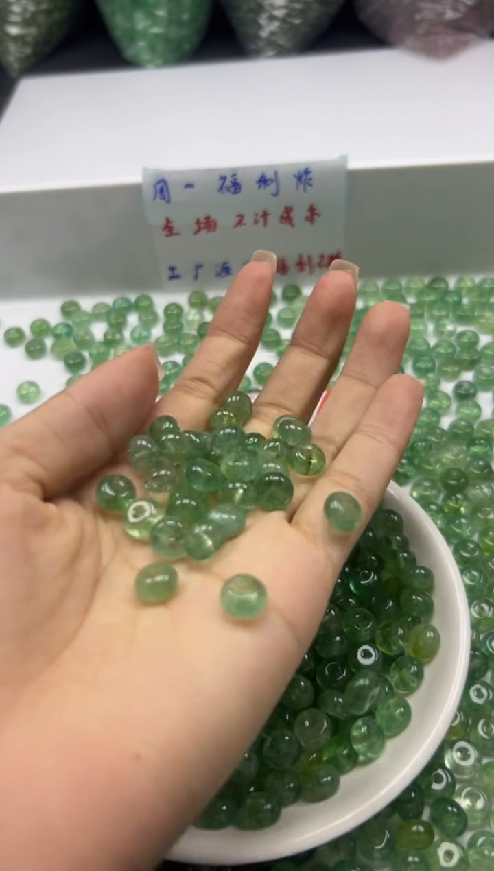 未镶嵌颈饰碧玺w1889橄榄绿碧玺算盘8*4mm*30颗