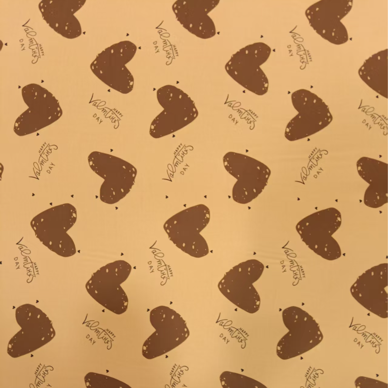 棉绸棕心蜜语面料（不支持七天无理由退换）