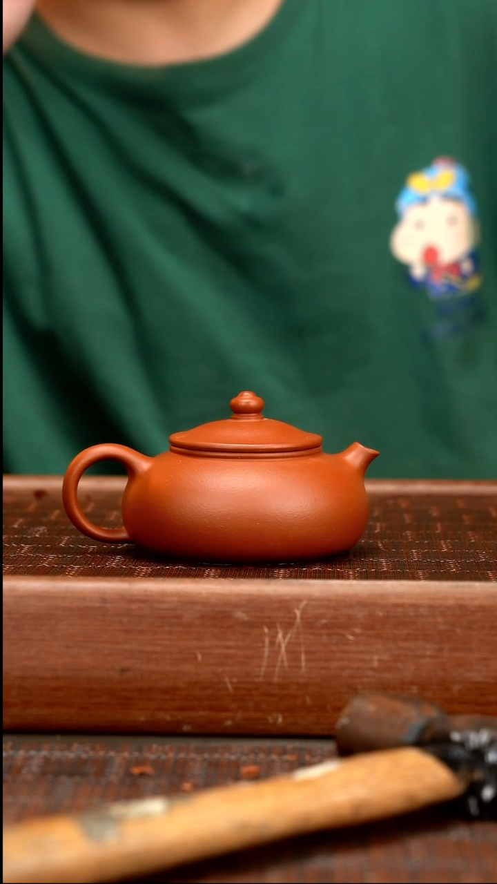 茶壶紫砂LD 朱泥寒江