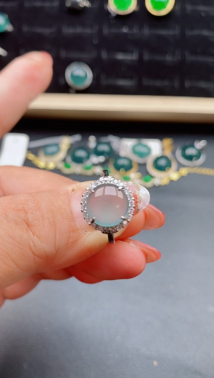 【闪购商品】翡翠戒指银S925镶嵌121212