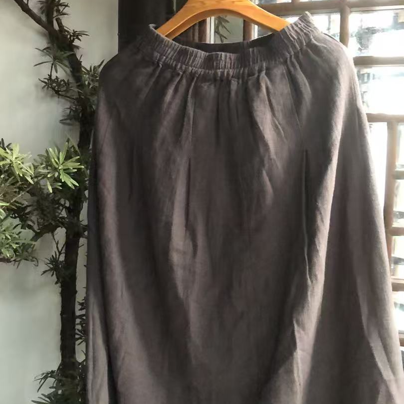 桑在云间初见棉麻半裙