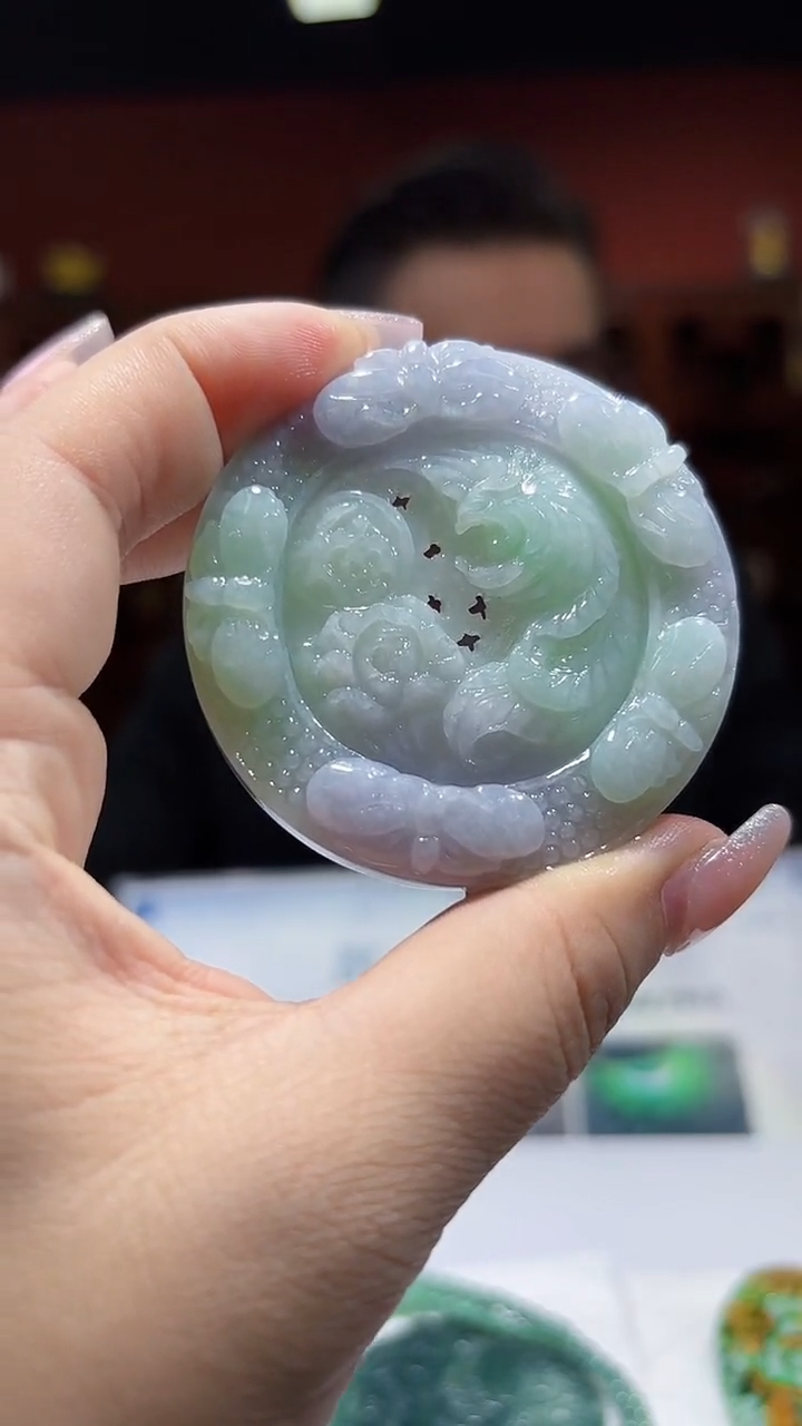 未镶嵌定制翡翠02/1231/C/多样性发其一件/牡丹