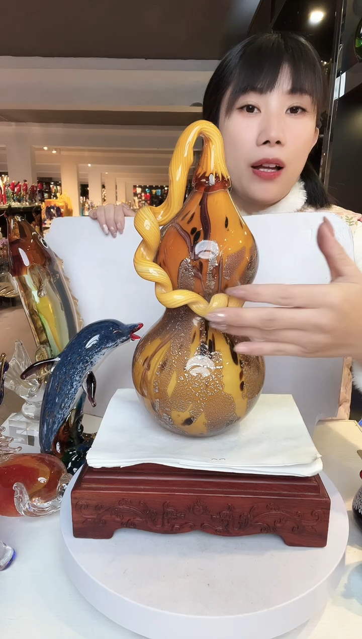 【闪购商品】茶盏琉璃摆件家居摆件