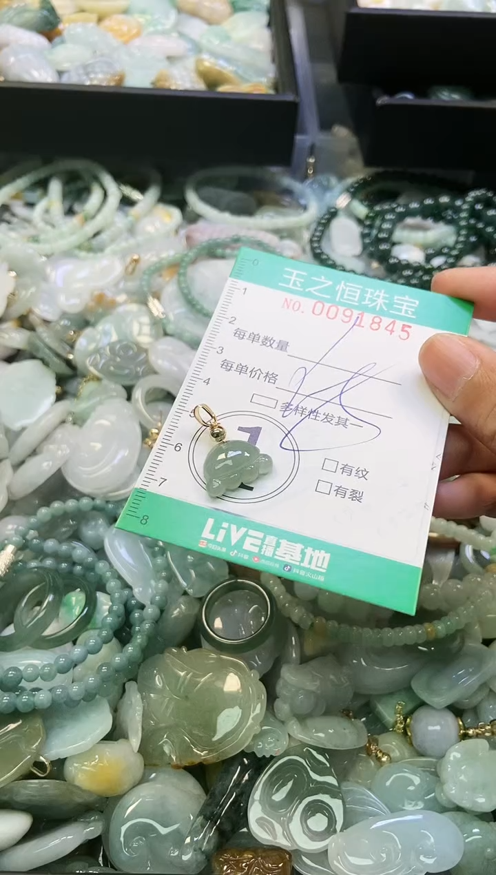翡翠未镶嵌颈饰闪购0091845