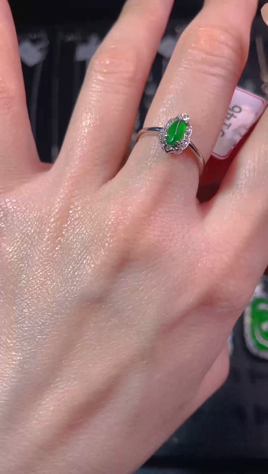 【闪购商品】翡翠戒指未镶嵌天然翡翠A货60