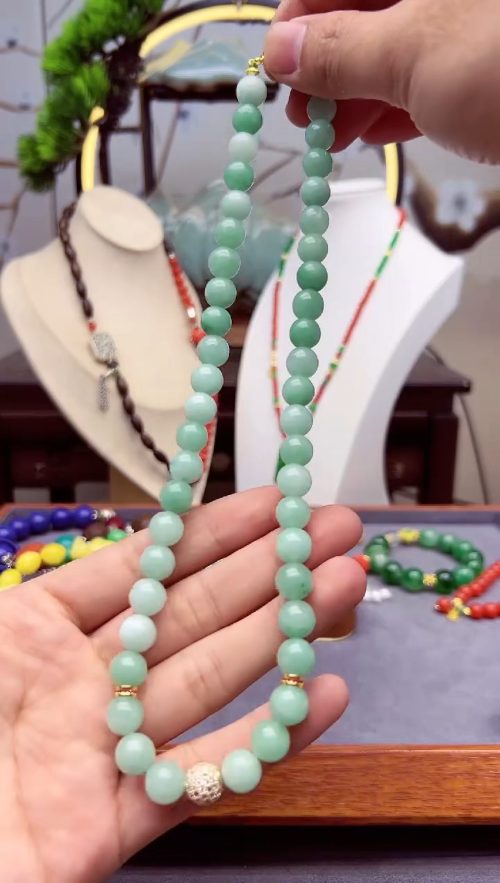 【闪购商品】翡翠颈饰14K金镶嵌x796`````