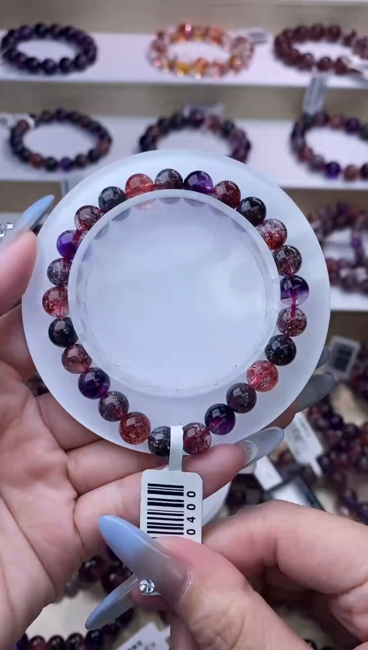 【闪购商品】水晶手链未镶嵌黑加仑超七单圈7m+