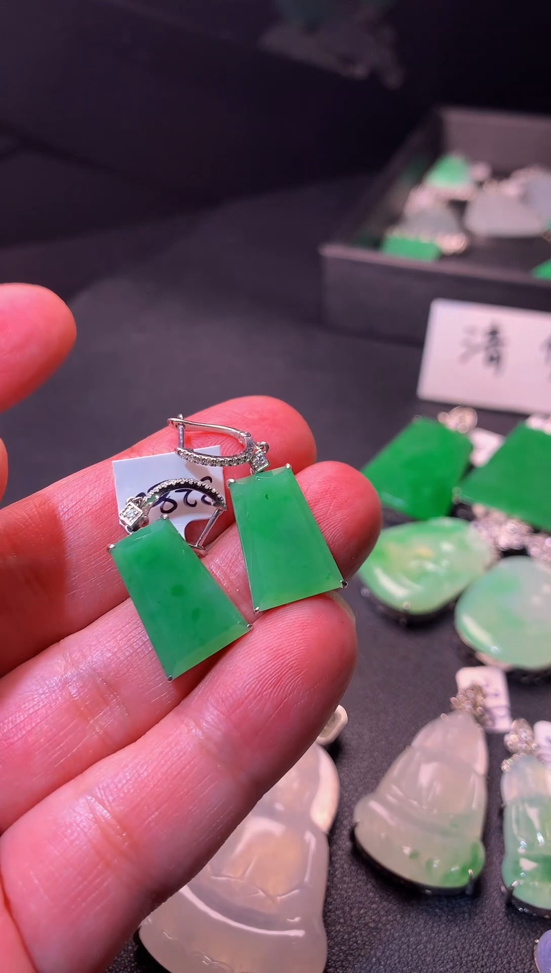 颈饰银S925镶嵌翡翠翡翠