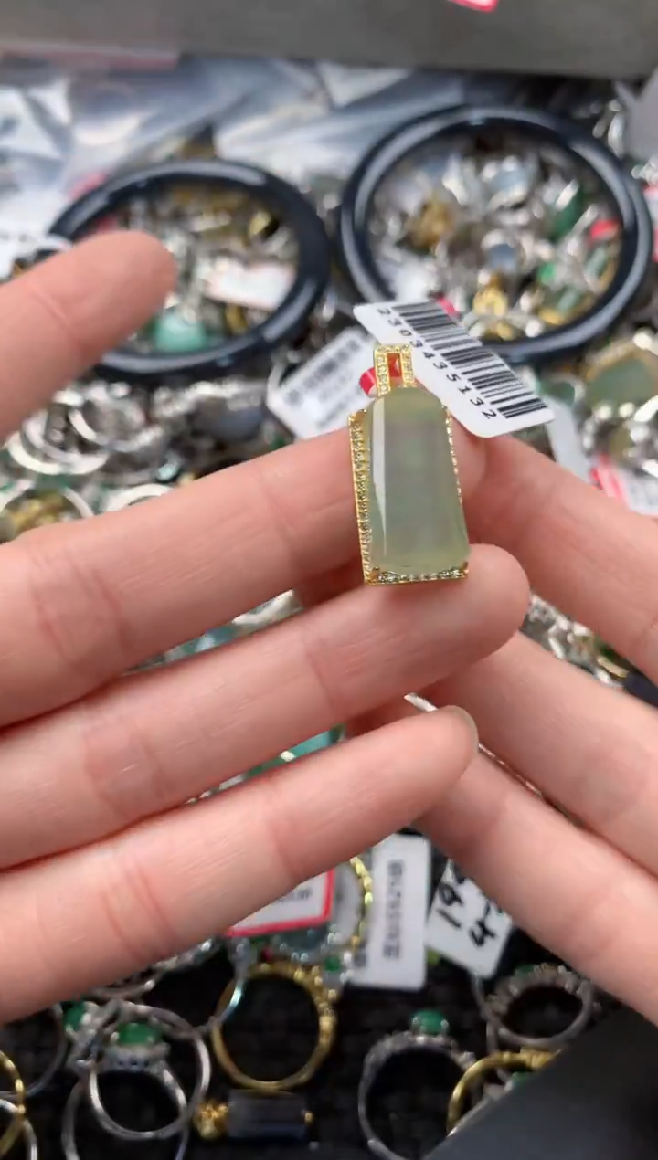 银S925镶嵌戒指翡翠555     7