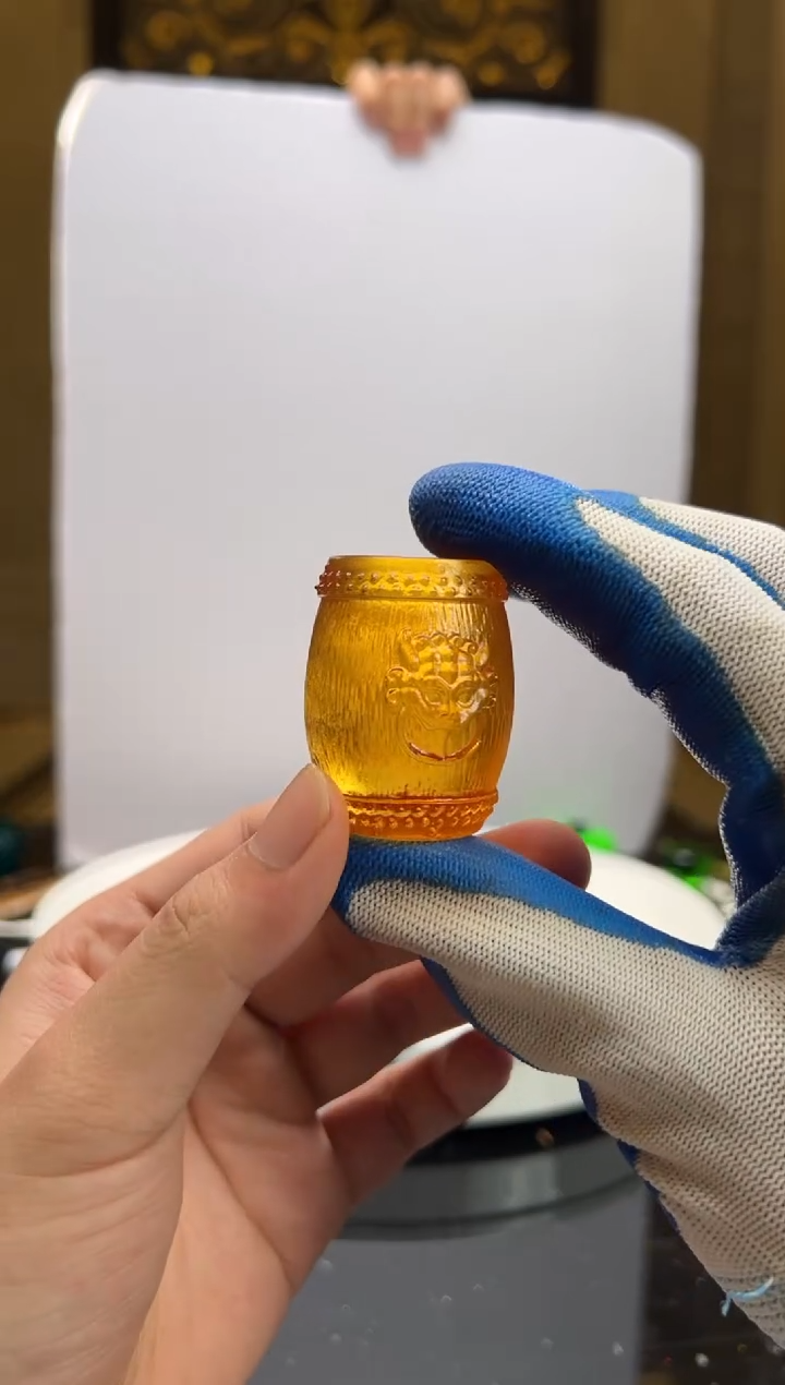 【闪购商品】摆件CML07狮头盖置水晶琉璃摆件