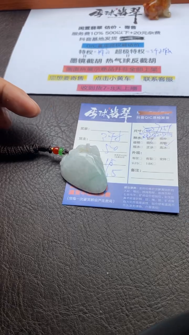 【闪购商品】翡翠颈饰未镶嵌1291207055