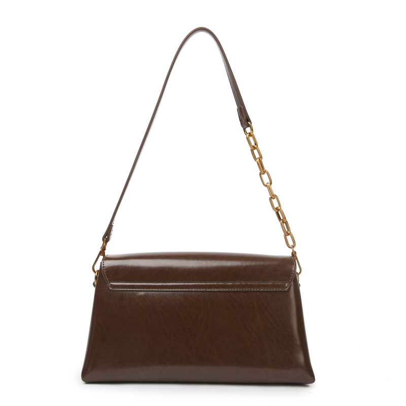 【初阳甄选】BF-66626-咖啡色轻奢潮流经典小众女包