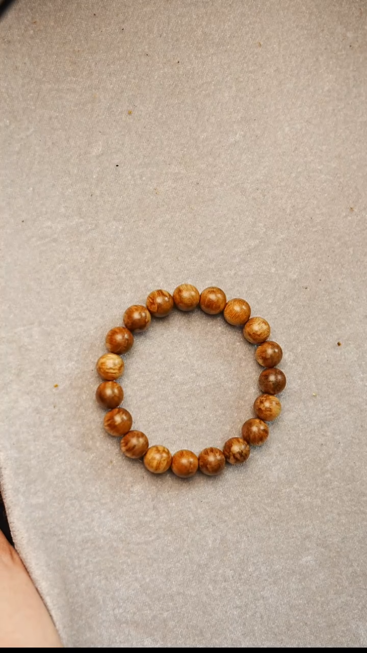 沉香手串加里曼丹老料黄油单圈11mm   03307