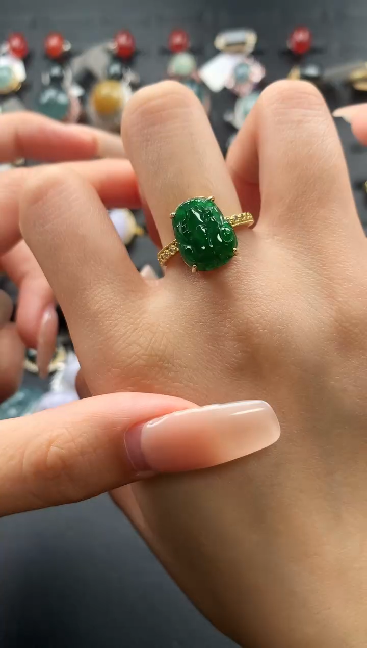 【闪购商品】翡翠戒指未镶嵌3543654654