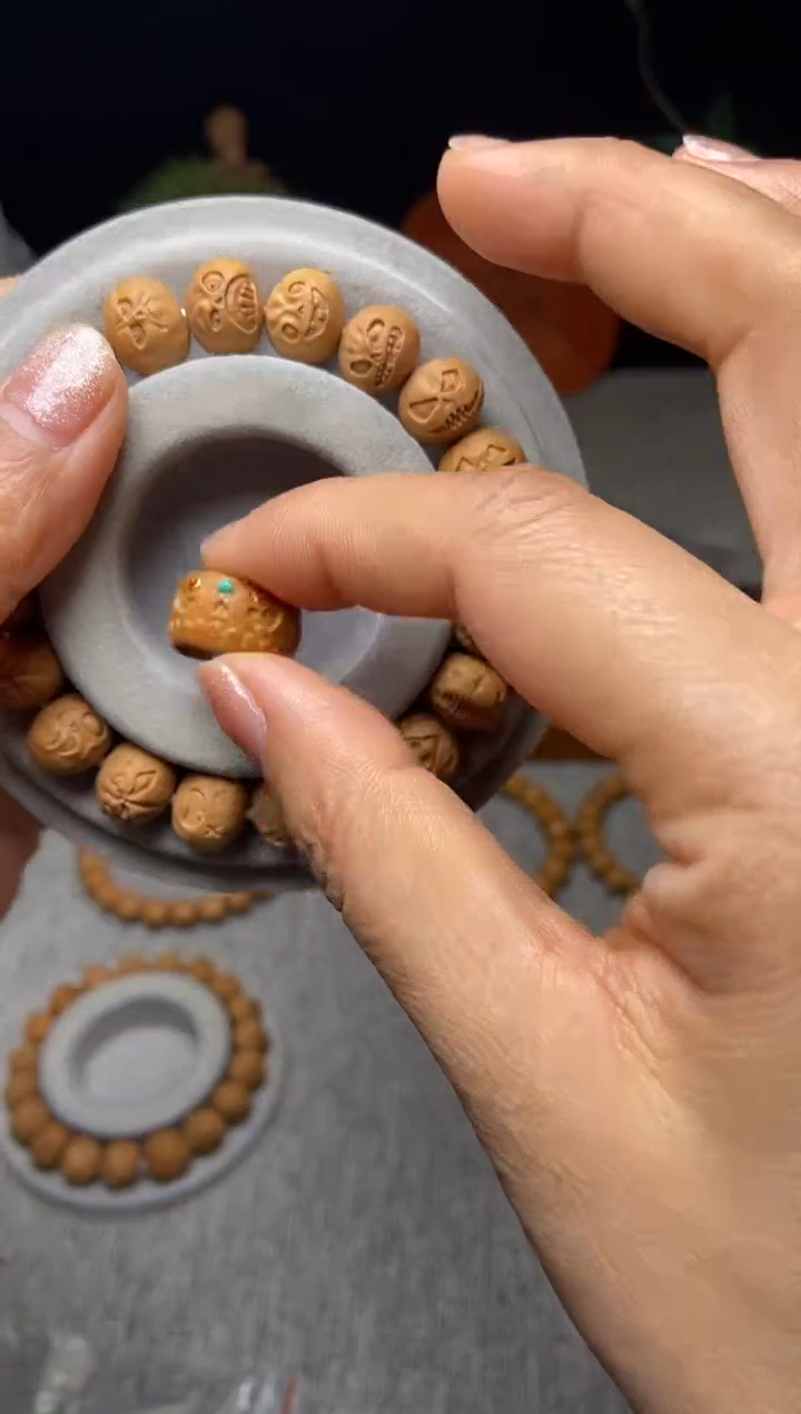 【闪购商品】猴头核桃吊坠南瓜怪12左右/阿呆跑环高款/复刻2颗