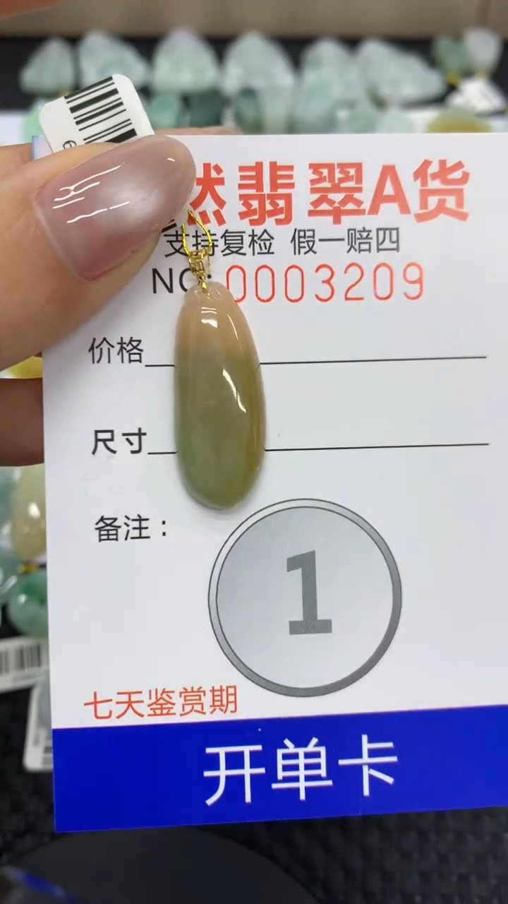 【闪购商品】翡翠颈饰18K金镶嵌111111111111