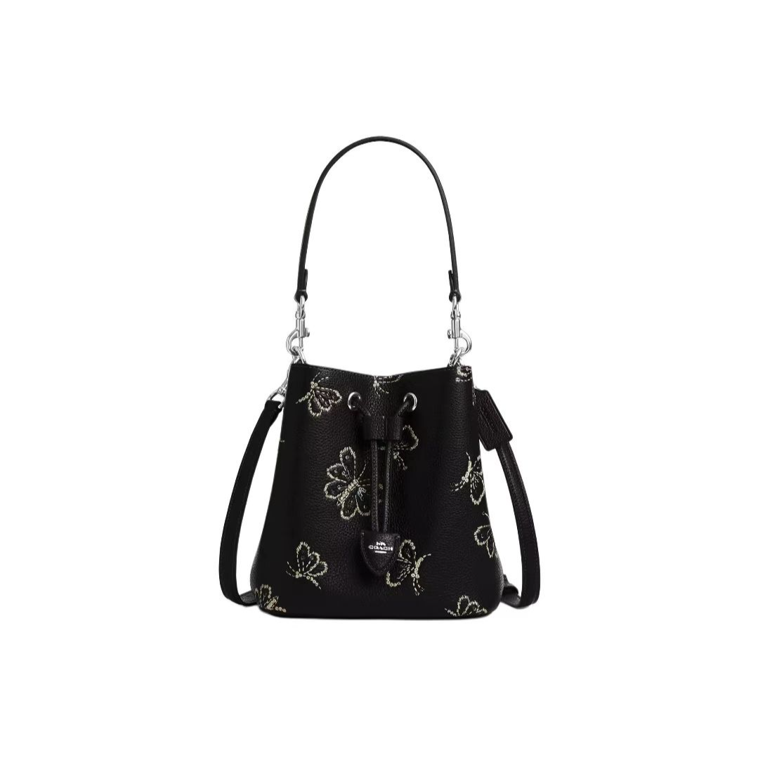 COACH/蔻驰9月新款ROWAN抽绳水桶21x14x21cm单肩包斜挎包驴家N