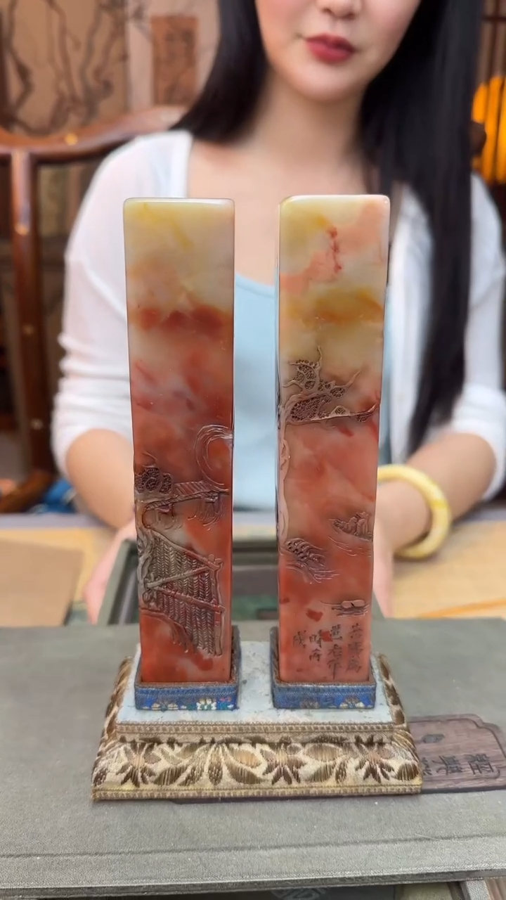 南宫北苑｜甄选好物田黄对章摆件