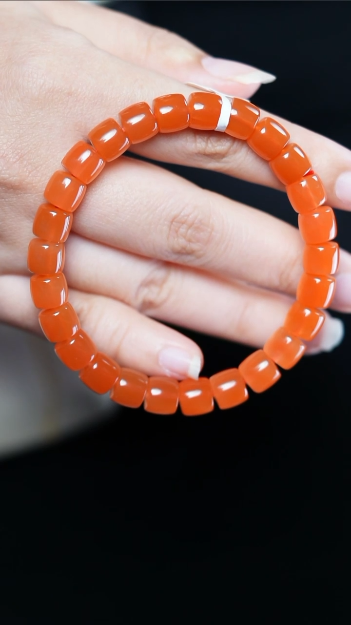 【闪购商品】南红玛瑙手串未镶嵌保山@@SCBS单-7.5m高光直切手工