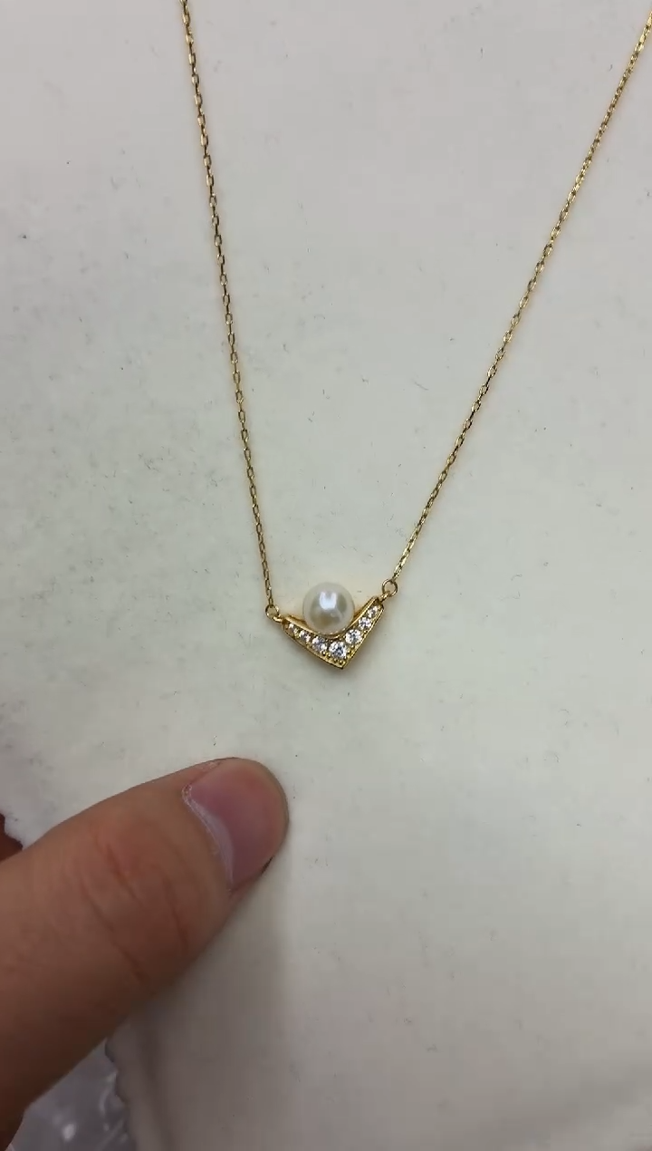 银S925镶嵌DA海水珍珠吊坠7 y1041