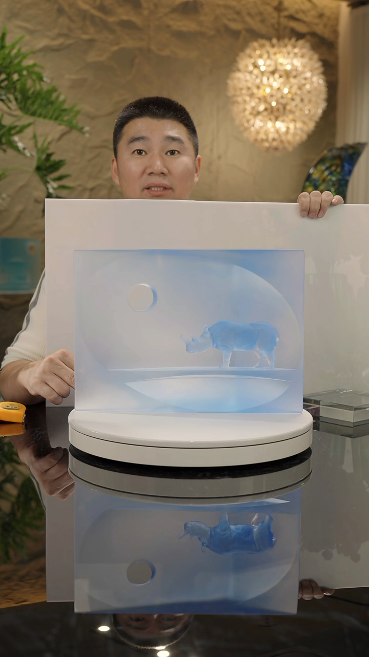 【闪购商品】摆件设计款琉璃犀牛摆件