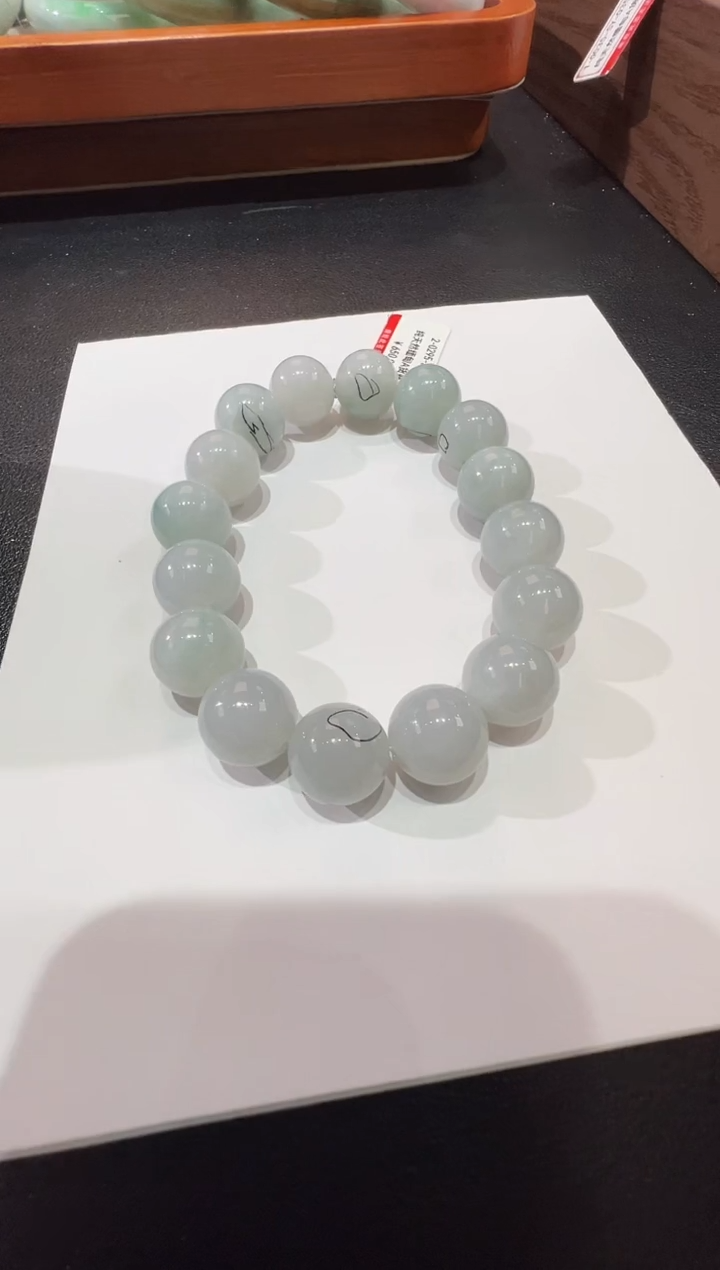 未镶嵌手串翡翠-纯天然缅甸A货翡翠手串-13mm-295号