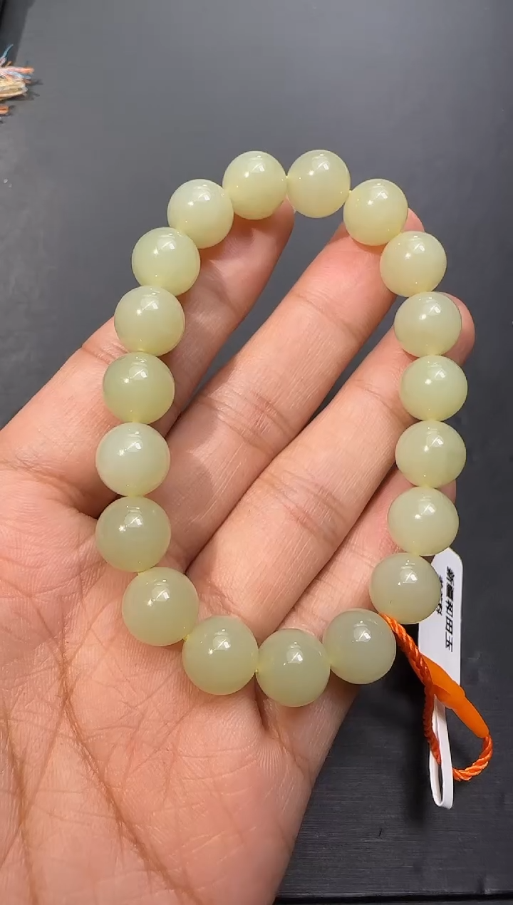 未镶嵌手链和田玉新疆和田玉卡10手串