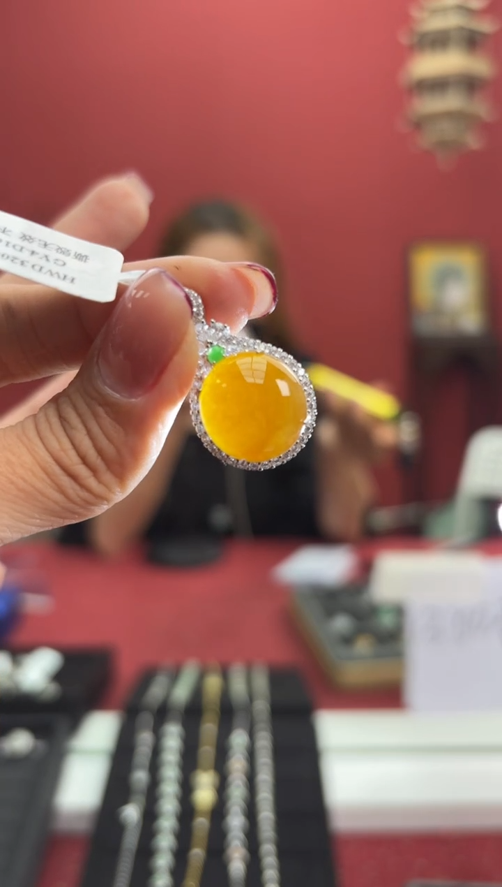 【闪购商品】翡翠颈饰银S925镶嵌437986吊坠