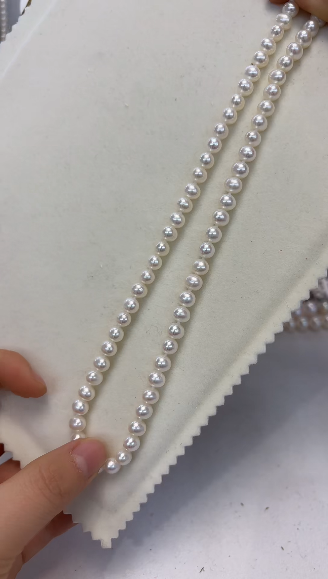 【闪购商品】淡水珍珠项链银S925镶嵌6-7mm