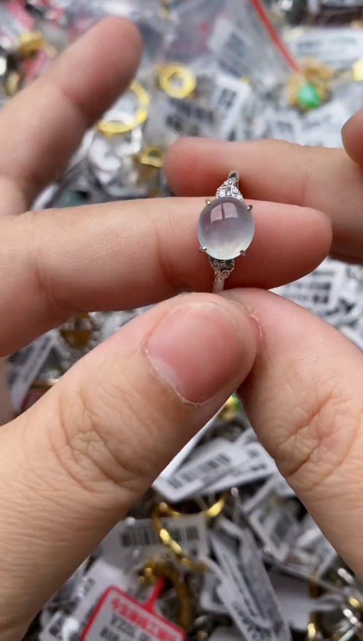 【闪购商品】翡翠戒指银S925镶嵌111111---7