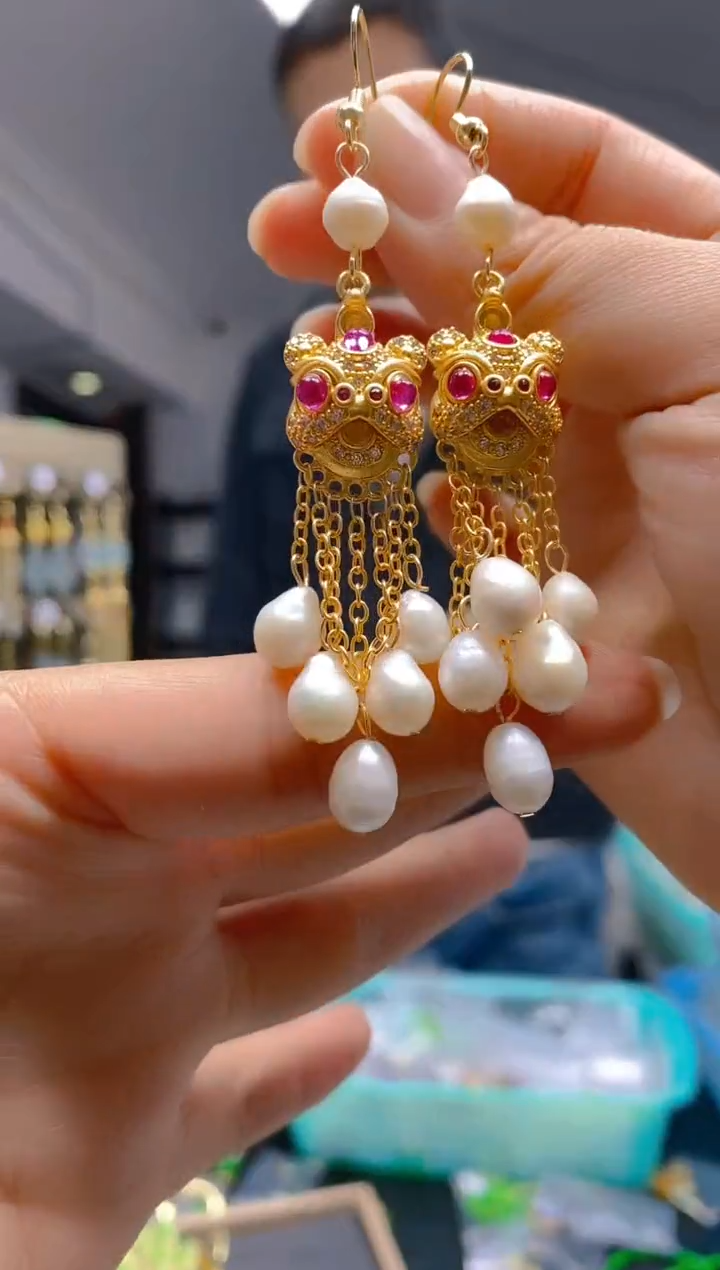 【闪购商品】淡水珍珠耳饰合金0332珍珠饰品