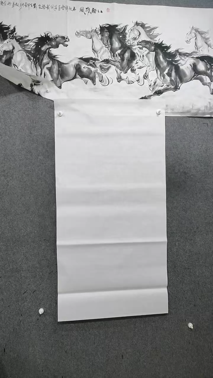 【闪购商品】国画水墨写意马图双骏