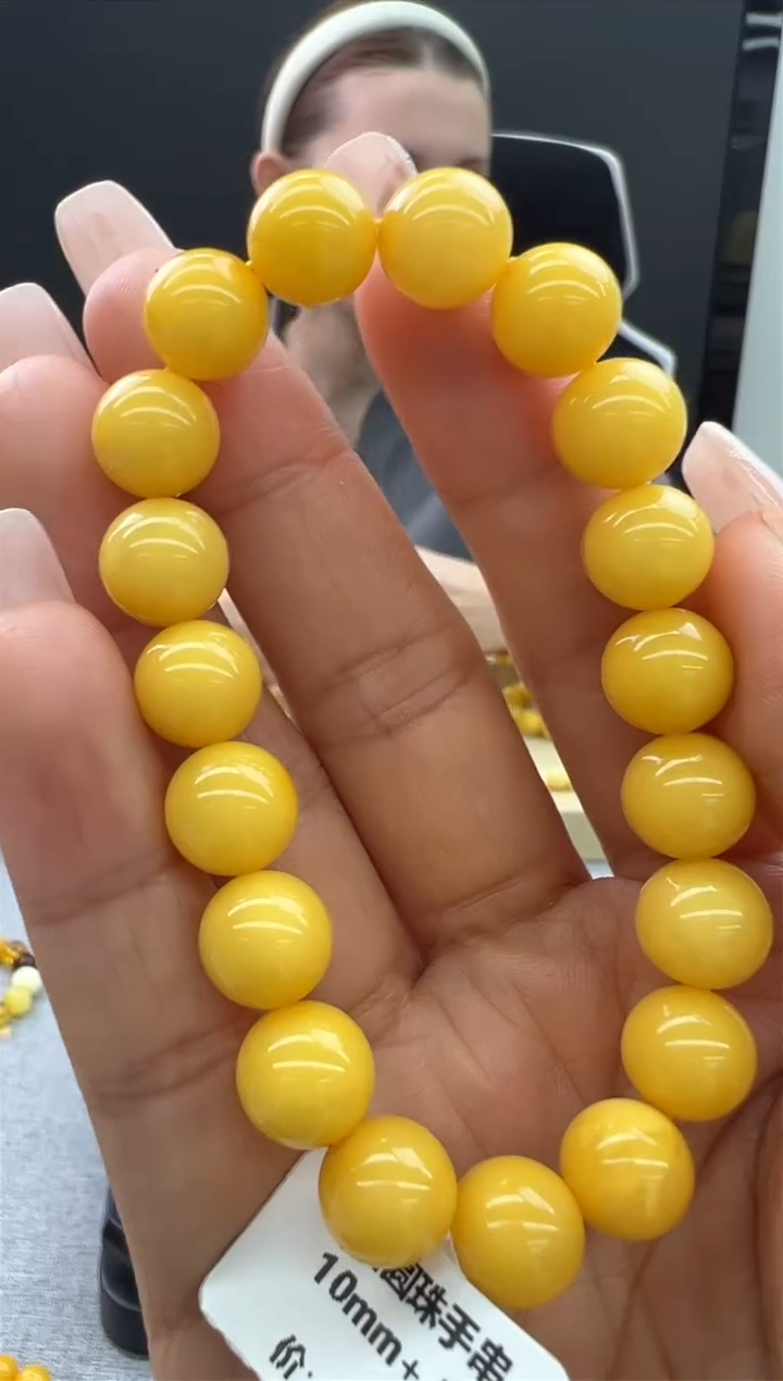 【闪购商品】琥珀手链未镶嵌757秒拍号