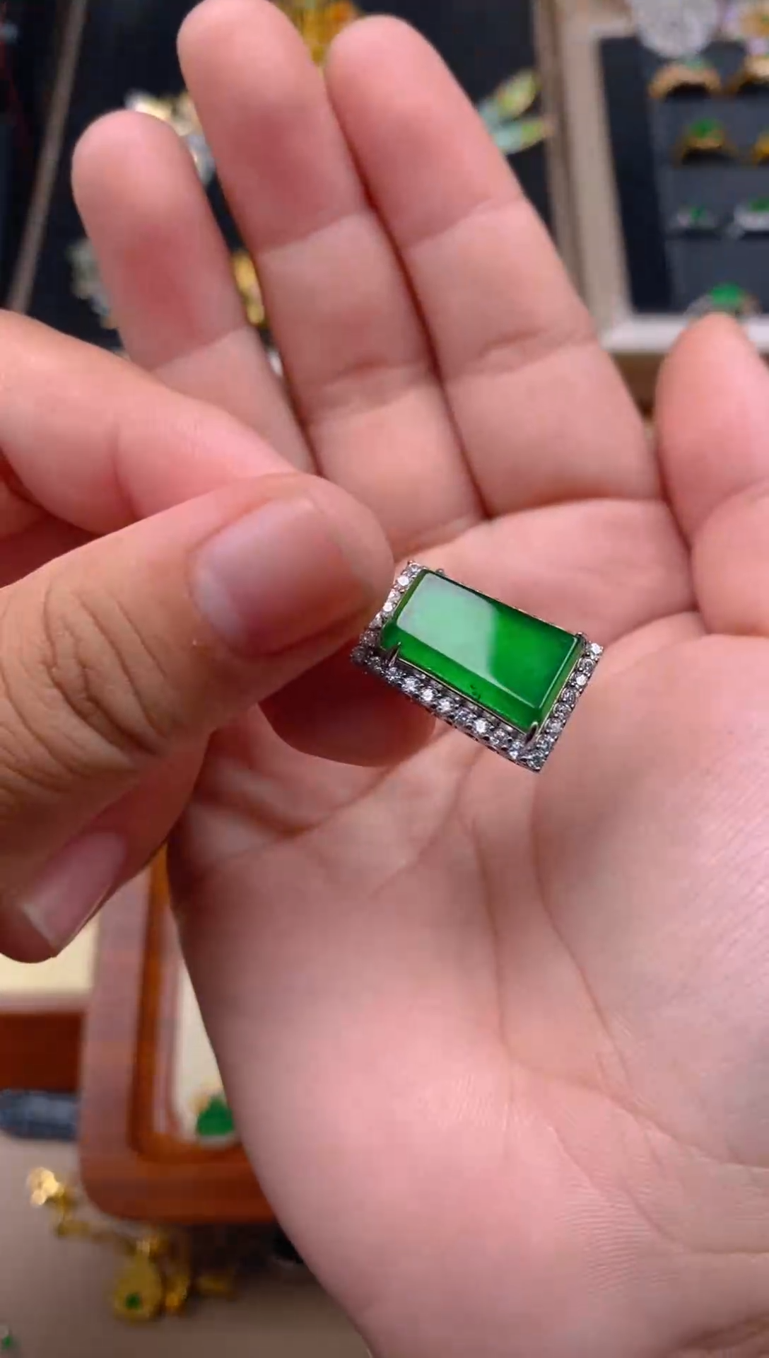 【闪购商品】翡翠吊坠(不含链)银S925镶嵌无事牌