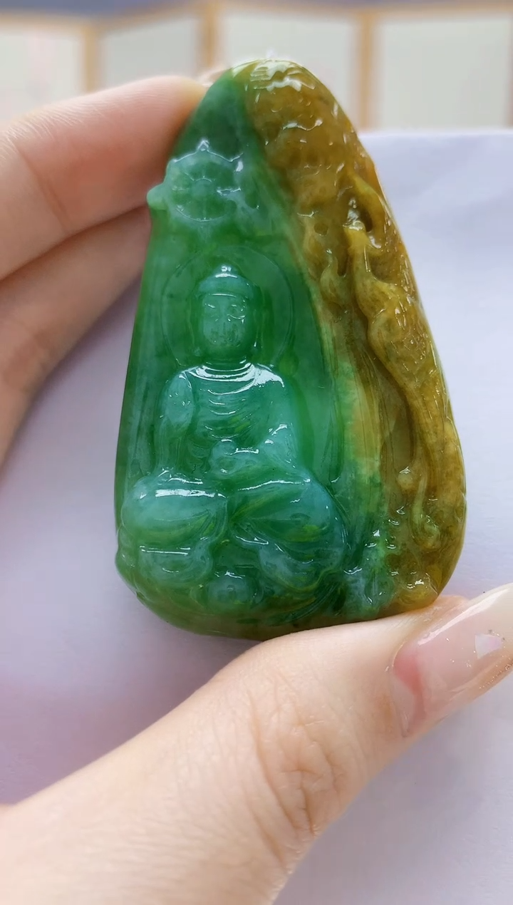 未镶嵌定制翡翠5145jw-毛货挂件152