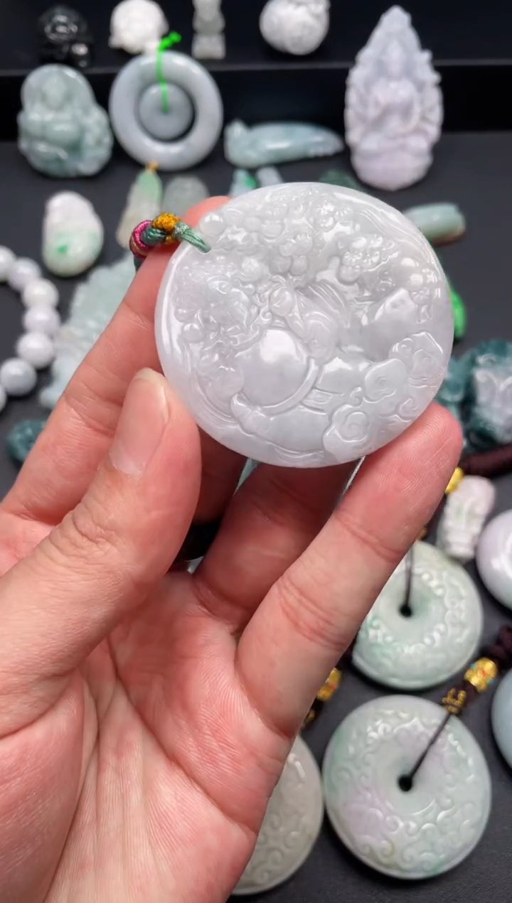 翡翠未镶嵌颈饰天然翡翠a货