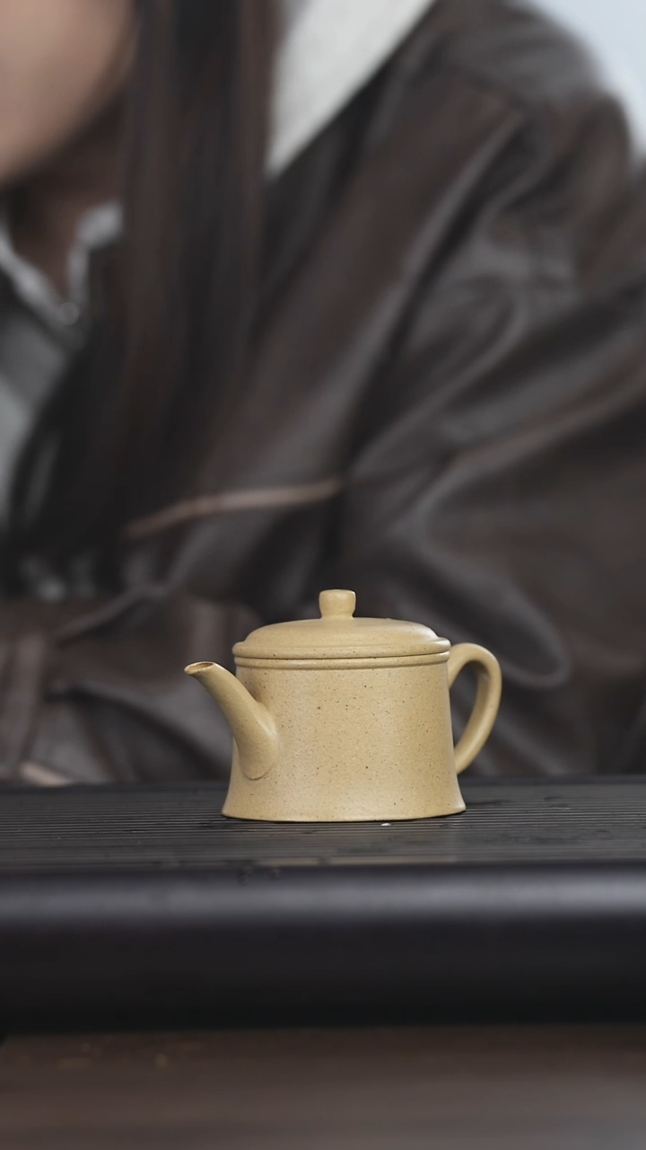 【闪购商品】紫砂茶壶龙志高本绿柱瓦100CC dd 